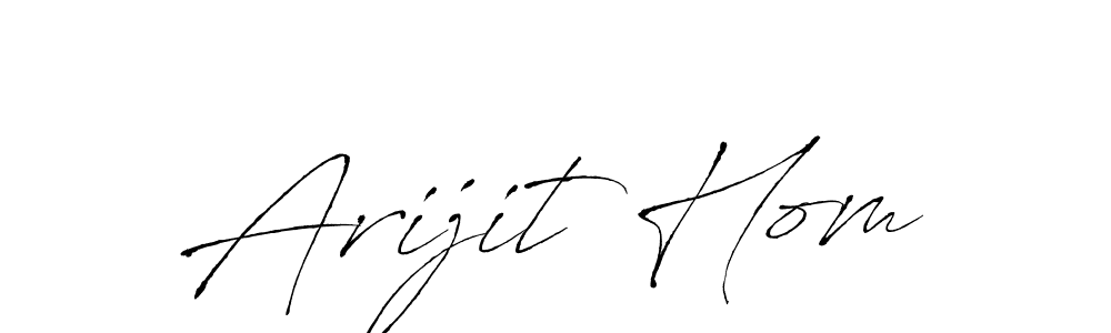 The best way (Antro_Vectra) to make a short signature is to pick only two or three words in your name. The name Arijit Hom include a total of six letters. For converting this name. Arijit Hom signature style 6 images and pictures png