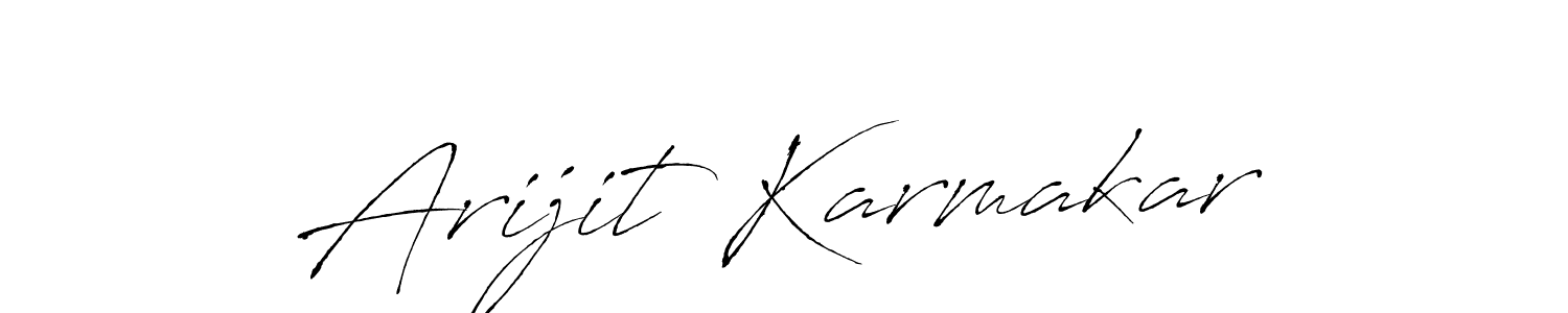 Make a beautiful signature design for name Arijit Karmakar. With this signature (Antro_Vectra) style, you can create a handwritten signature for free. Arijit Karmakar signature style 6 images and pictures png