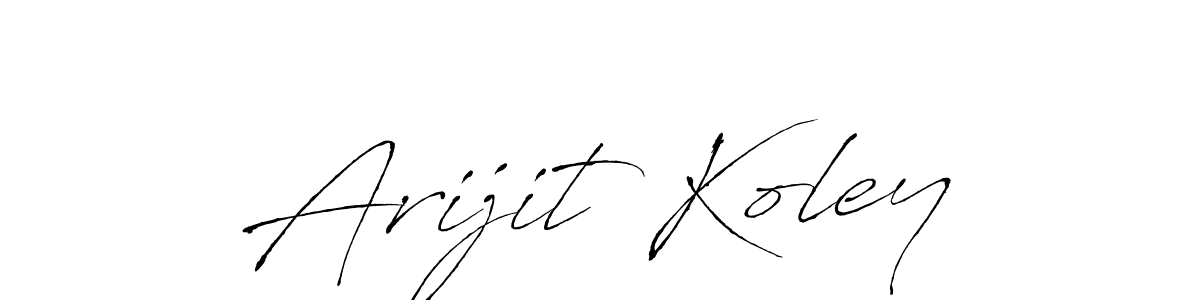 The best way (Antro_Vectra) to make a short signature is to pick only two or three words in your name. The name Arijit Koley include a total of six letters. For converting this name. Arijit Koley signature style 6 images and pictures png