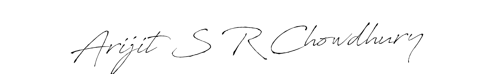 Create a beautiful signature design for name Arijit S R Chowdhury. With this signature (Antro_Vectra) fonts, you can make a handwritten signature for free. Arijit S R Chowdhury signature style 6 images and pictures png
