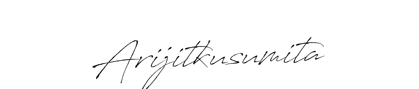 Make a beautiful signature design for name Arijitkusumita. With this signature (Antro_Vectra) style, you can create a handwritten signature for free. Arijitkusumita signature style 6 images and pictures png