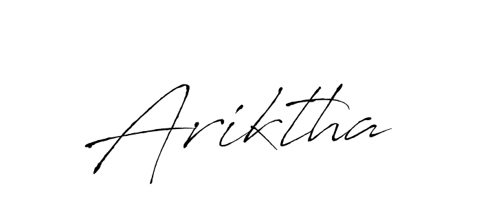 How to make Ariktha name signature. Use Antro_Vectra style for creating short signs online. This is the latest handwritten sign. Ariktha signature style 6 images and pictures png