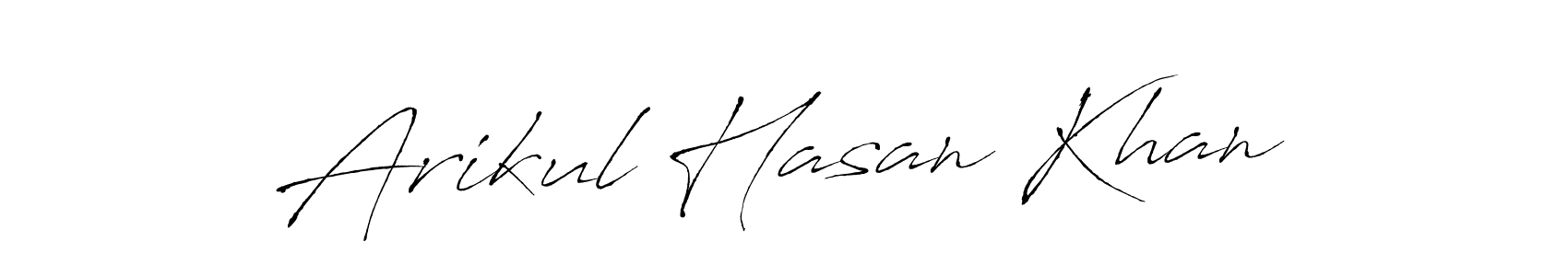 How to make Arikul Hasan Khan signature? Antro_Vectra is a professional autograph style. Create handwritten signature for Arikul Hasan Khan name. Arikul Hasan Khan signature style 6 images and pictures png