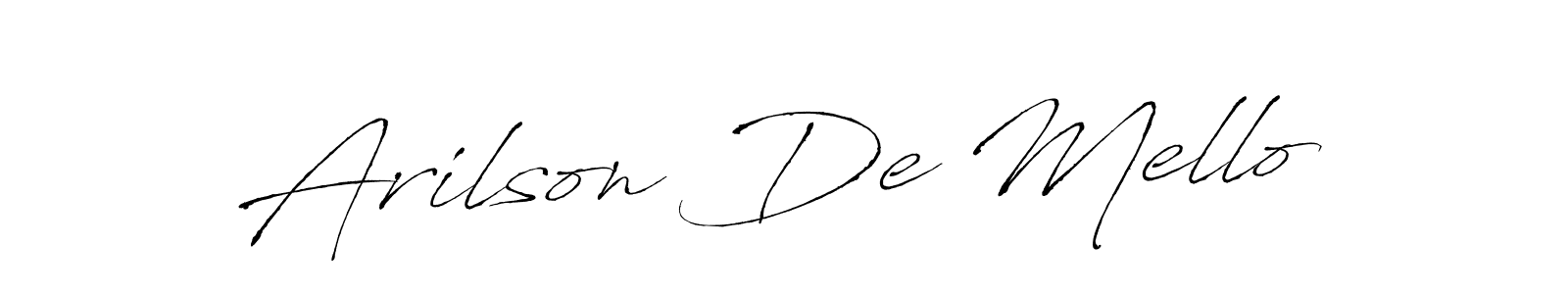 How to make Arilson De Mello signature? Antro_Vectra is a professional autograph style. Create handwritten signature for Arilson De Mello name. Arilson De Mello signature style 6 images and pictures png