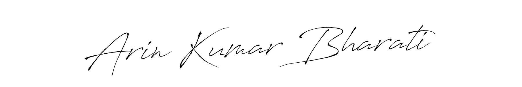 Similarly Antro_Vectra is the best handwritten signature design. Signature creator online .You can use it as an online autograph creator for name Arin Kumar Bharati. Arin Kumar Bharati signature style 6 images and pictures png