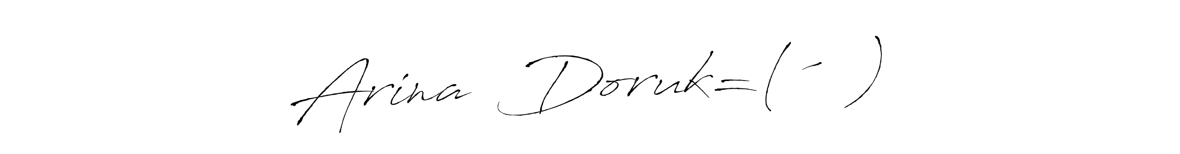 Also we have Arina  Doruk=(´▽｀) name is the best signature style. Create professional handwritten signature collection using Antro_Vectra autograph style. Arina  Doruk=(´▽｀) signature style 6 images and pictures png
