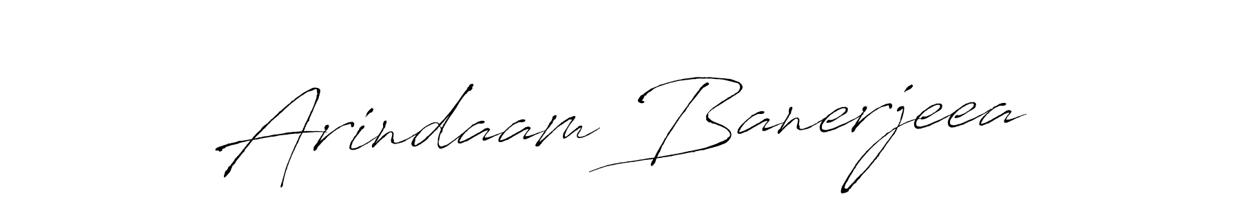 Make a beautiful signature design for name Arindaam Banerjeea. With this signature (Antro_Vectra) style, you can create a handwritten signature for free. Arindaam Banerjeea signature style 6 images and pictures png