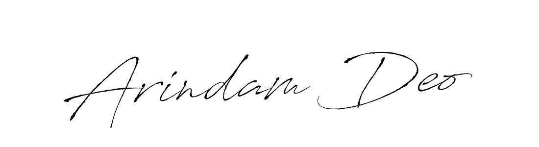 How to make Arindam Deo name signature. Use Antro_Vectra style for creating short signs online. This is the latest handwritten sign. Arindam Deo signature style 6 images and pictures png