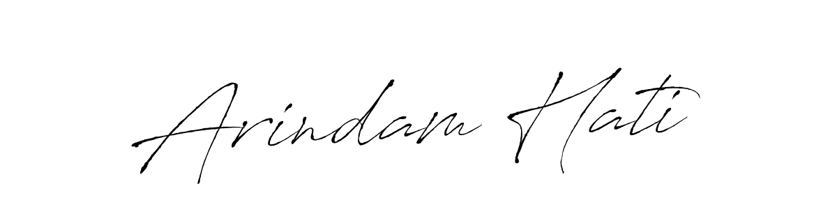 Design your own signature with our free online signature maker. With this signature software, you can create a handwritten (Antro_Vectra) signature for name Arindam Hati. Arindam Hati signature style 6 images and pictures png