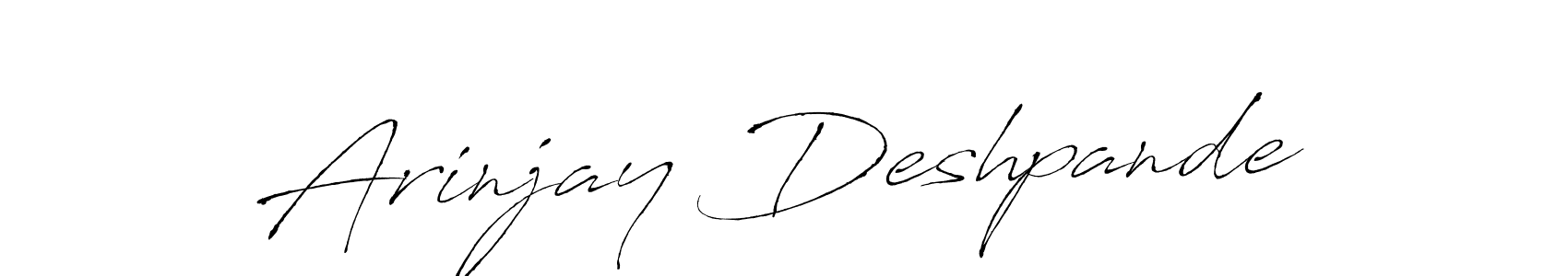 Also You can easily find your signature by using the search form. We will create Arinjay Deshpande name handwritten signature images for you free of cost using Antro_Vectra sign style. Arinjay Deshpande signature style 6 images and pictures png