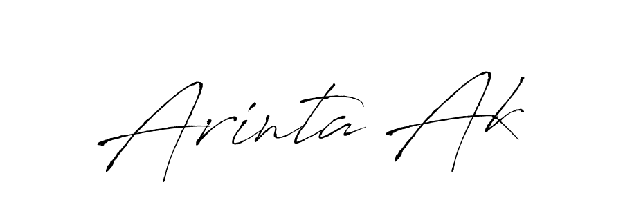 Arinta Ak stylish signature style. Best Handwritten Sign (Antro_Vectra) for my name. Handwritten Signature Collection Ideas for my name Arinta Ak. Arinta Ak signature style 6 images and pictures png
