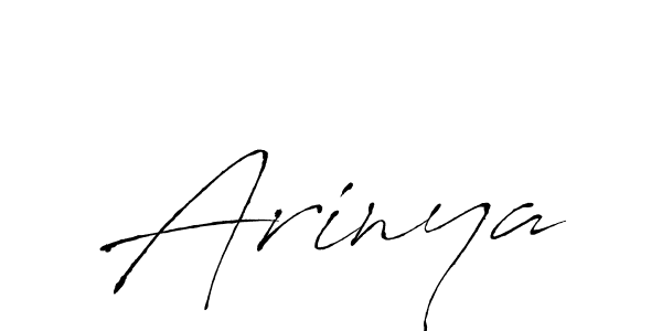 Design your own signature with our free online signature maker. With this signature software, you can create a handwritten (Antro_Vectra) signature for name Arinya. Arinya signature style 6 images and pictures png