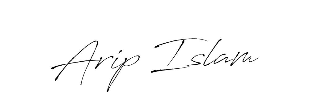 Design your own signature with our free online signature maker. With this signature software, you can create a handwritten (Antro_Vectra) signature for name Arip Islam. Arip Islam signature style 6 images and pictures png