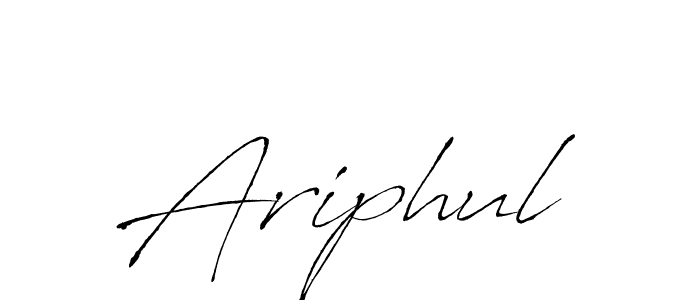 How to make Ariphul signature? Antro_Vectra is a professional autograph style. Create handwritten signature for Ariphul name. Ariphul signature style 6 images and pictures png