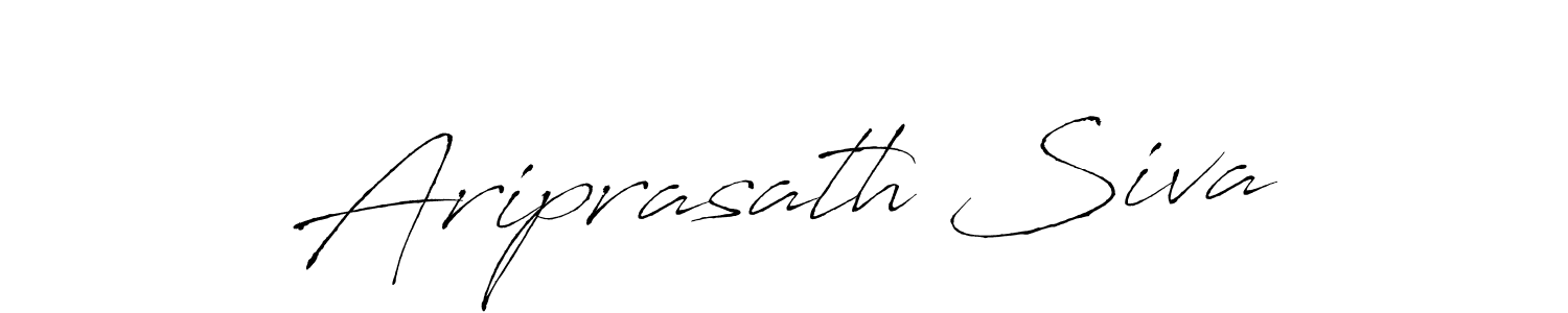 You should practise on your own different ways (Antro_Vectra) to write your name (Ariprasath Siva) in signature. don't let someone else do it for you. Ariprasath Siva signature style 6 images and pictures png