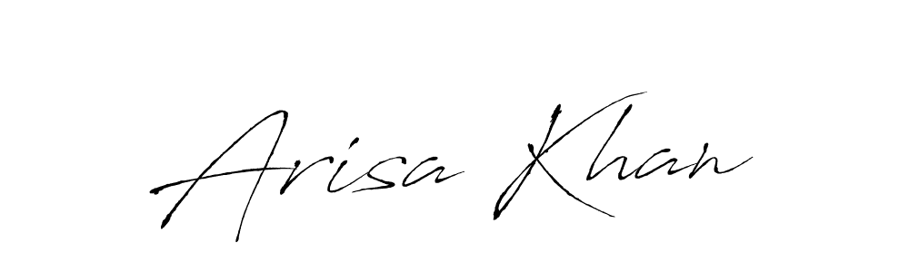 Design your own signature with our free online signature maker. With this signature software, you can create a handwritten (Antro_Vectra) signature for name Arisa Khan. Arisa Khan signature style 6 images and pictures png