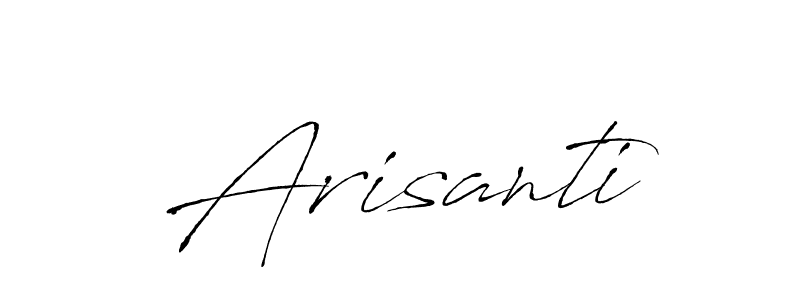 How to make Arisanti signature? Antro_Vectra is a professional autograph style. Create handwritten signature for Arisanti name. Arisanti signature style 6 images and pictures png
