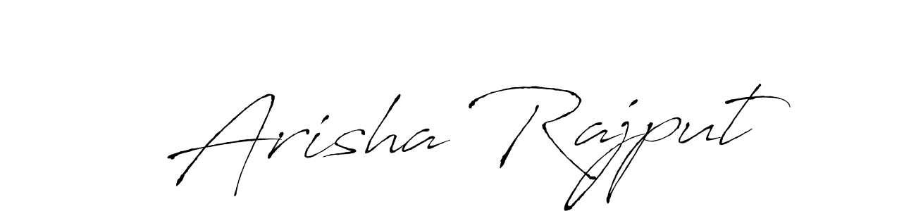 The best way (Antro_Vectra) to make a short signature is to pick only two or three words in your name. The name Arisha Rajput include a total of six letters. For converting this name. Arisha Rajput signature style 6 images and pictures png