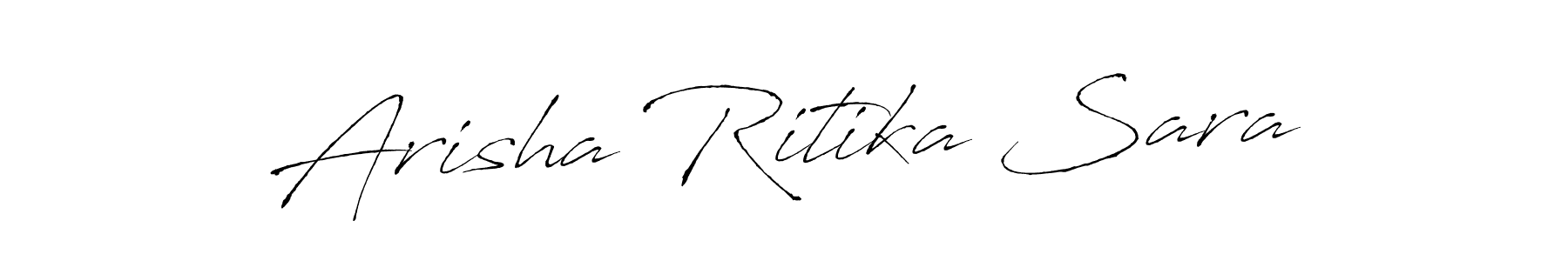 Design your own signature with our free online signature maker. With this signature software, you can create a handwritten (Antro_Vectra) signature for name Arisha Ritika Sara. Arisha Ritika Sara signature style 6 images and pictures png
