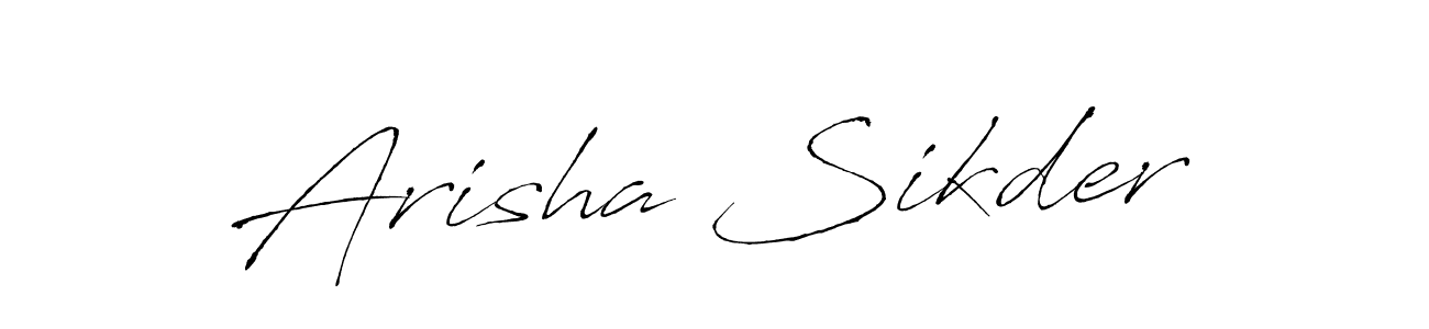 Create a beautiful signature design for name Arisha Sikder. With this signature (Antro_Vectra) fonts, you can make a handwritten signature for free. Arisha Sikder signature style 6 images and pictures png