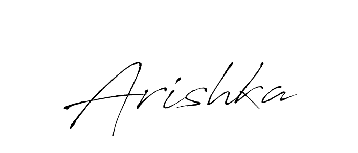 Make a beautiful signature design for name Arishka. With this signature (Antro_Vectra) style, you can create a handwritten signature for free. Arishka signature style 6 images and pictures png