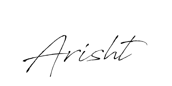 How to make Arisht name signature. Use Antro_Vectra style for creating short signs online. This is the latest handwritten sign. Arisht signature style 6 images and pictures png