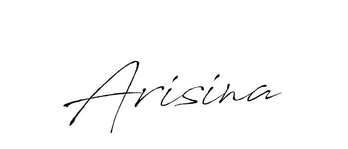 Use a signature maker to create a handwritten signature online. With this signature software, you can design (Antro_Vectra) your own signature for name Arisina. Arisina signature style 6 images and pictures png