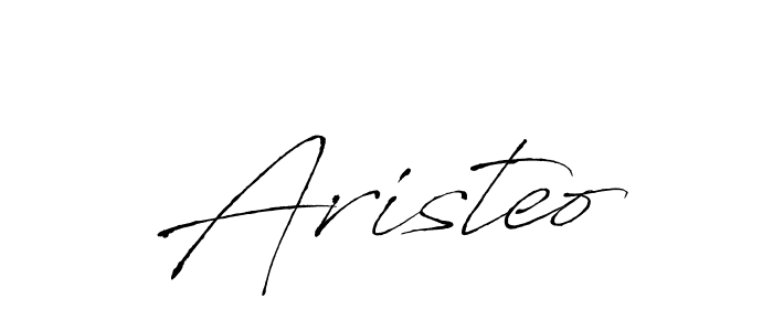Make a beautiful signature design for name Aristeo. With this signature (Antro_Vectra) style, you can create a handwritten signature for free. Aristeo signature style 6 images and pictures png
