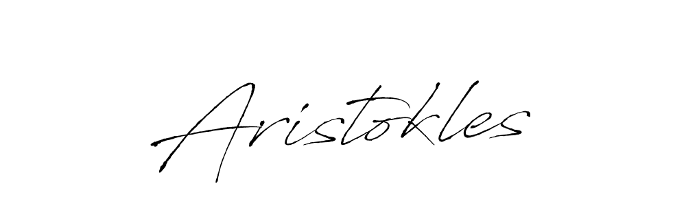 Create a beautiful signature design for name Aristokles. With this signature (Antro_Vectra) fonts, you can make a handwritten signature for free. Aristokles signature style 6 images and pictures png