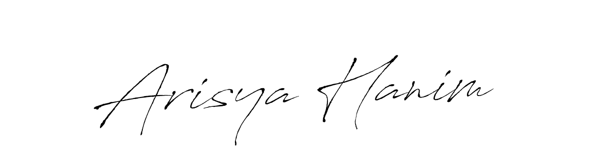 Make a beautiful signature design for name Arisya Hanim. With this signature (Antro_Vectra) style, you can create a handwritten signature for free. Arisya Hanim signature style 6 images and pictures png