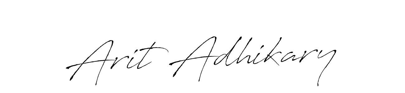 This is the best signature style for the Arit Adhikary name. Also you like these signature font (Antro_Vectra). Mix name signature. Arit Adhikary signature style 6 images and pictures png