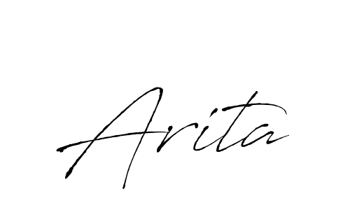 Use a signature maker to create a handwritten signature online. With this signature software, you can design (Antro_Vectra) your own signature for name Arita. Arita signature style 6 images and pictures png