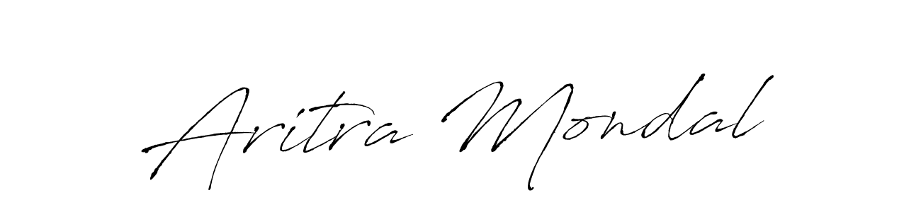How to make Aritra Mondal name signature. Use Antro_Vectra style for creating short signs online. This is the latest handwritten sign. Aritra Mondal signature style 6 images and pictures png
