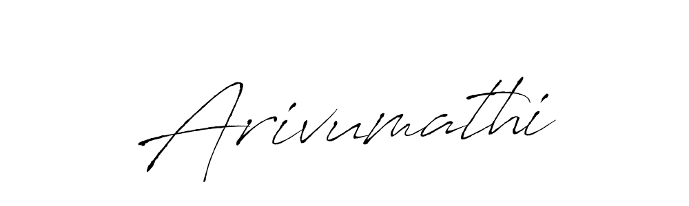 Create a beautiful signature design for name Arivumathi. With this signature (Antro_Vectra) fonts, you can make a handwritten signature for free. Arivumathi signature style 6 images and pictures png