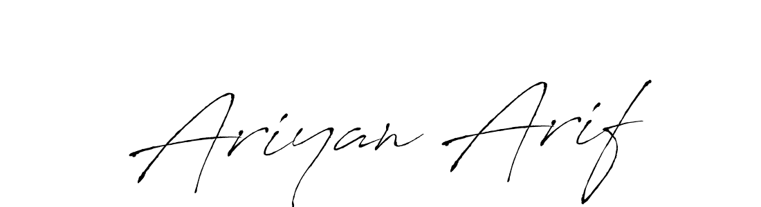 You can use this online signature creator to create a handwritten signature for the name Ariyan Arif. This is the best online autograph maker. Ariyan Arif signature style 6 images and pictures png