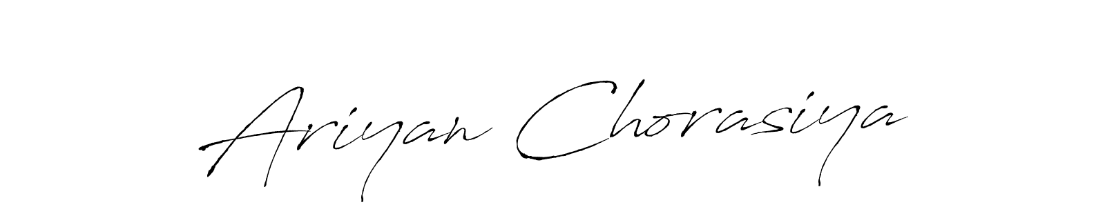 The best way (Antro_Vectra) to make a short signature is to pick only two or three words in your name. The name Ariyan Chorasiya include a total of six letters. For converting this name. Ariyan Chorasiya signature style 6 images and pictures png