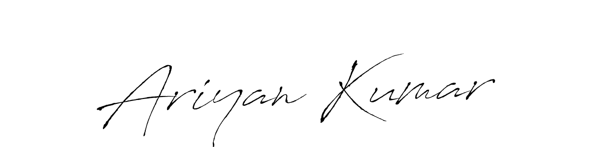 Ariyan Kumar stylish signature style. Best Handwritten Sign (Antro_Vectra) for my name. Handwritten Signature Collection Ideas for my name Ariyan Kumar. Ariyan Kumar signature style 6 images and pictures png