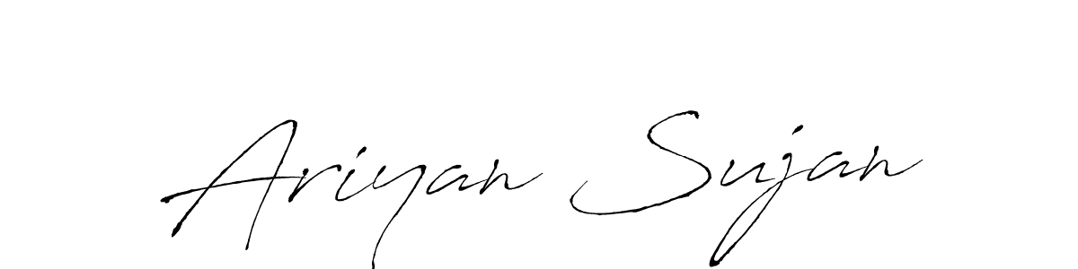 Antro_Vectra is a professional signature style that is perfect for those who want to add a touch of class to their signature. It is also a great choice for those who want to make their signature more unique. Get Ariyan Sujan name to fancy signature for free. Ariyan Sujan signature style 6 images and pictures png