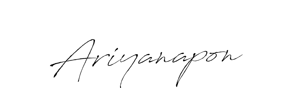 You should practise on your own different ways (Antro_Vectra) to write your name (Ariyanapon) in signature. don't let someone else do it for you. Ariyanapon signature style 6 images and pictures png