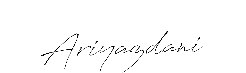 Ariyazdani stylish signature style. Best Handwritten Sign (Antro_Vectra) for my name. Handwritten Signature Collection Ideas for my name Ariyazdani. Ariyazdani signature style 6 images and pictures png