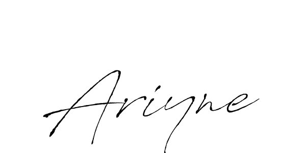 Antro_Vectra is a professional signature style that is perfect for those who want to add a touch of class to their signature. It is also a great choice for those who want to make their signature more unique. Get Ariyne name to fancy signature for free. Ariyne signature style 6 images and pictures png