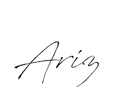 Create a beautiful signature design for name Ariz. With this signature (Antro_Vectra) fonts, you can make a handwritten signature for free. Ariz signature style 6 images and pictures png