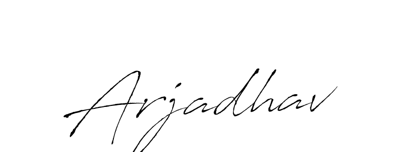 Arjadhav stylish signature style. Best Handwritten Sign (Antro_Vectra) for my name. Handwritten Signature Collection Ideas for my name Arjadhav. Arjadhav signature style 6 images and pictures png