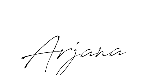 Make a beautiful signature design for name Arjana. With this signature (Antro_Vectra) style, you can create a handwritten signature for free. Arjana signature style 6 images and pictures png