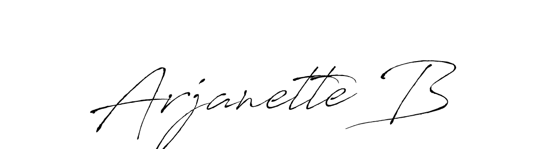 Best and Professional Signature Style for Arjanette B. Antro_Vectra Best Signature Style Collection. Arjanette B signature style 6 images and pictures png