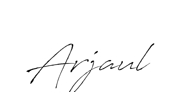 Also we have Arjaul name is the best signature style. Create professional handwritten signature collection using Antro_Vectra autograph style. Arjaul signature style 6 images and pictures png