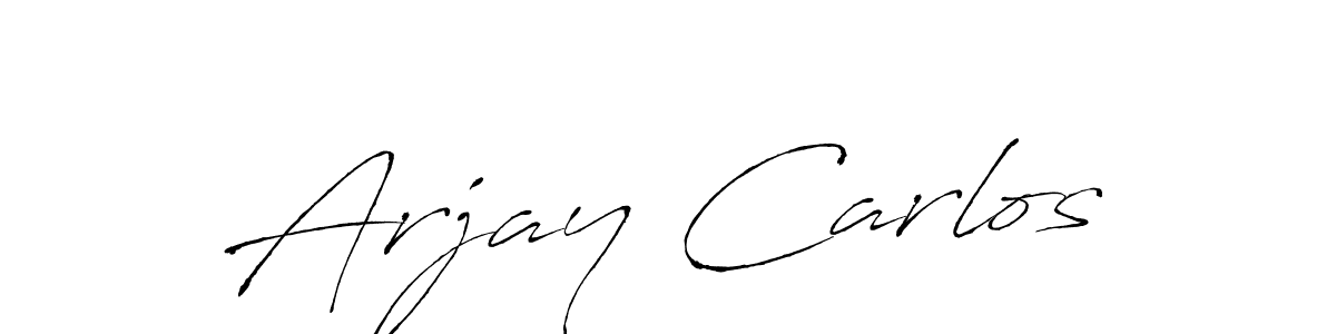 Create a beautiful signature design for name Arjay Carlos. With this signature (Antro_Vectra) fonts, you can make a handwritten signature for free. Arjay Carlos signature style 6 images and pictures png