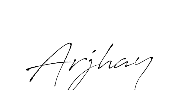 Arjhay stylish signature style. Best Handwritten Sign (Antro_Vectra) for my name. Handwritten Signature Collection Ideas for my name Arjhay. Arjhay signature style 6 images and pictures png