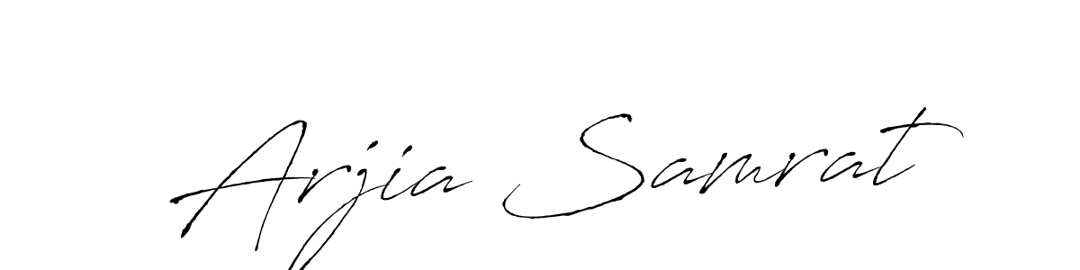 Also we have Arjia Samrat name is the best signature style. Create professional handwritten signature collection using Antro_Vectra autograph style. Arjia Samrat signature style 6 images and pictures png
