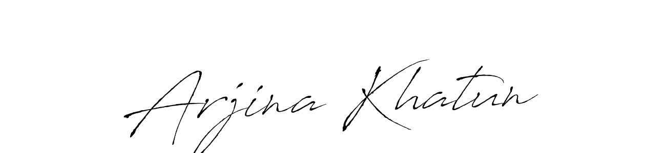 Antro_Vectra is a professional signature style that is perfect for those who want to add a touch of class to their signature. It is also a great choice for those who want to make their signature more unique. Get Arjina Khatun name to fancy signature for free. Arjina Khatun signature style 6 images and pictures png